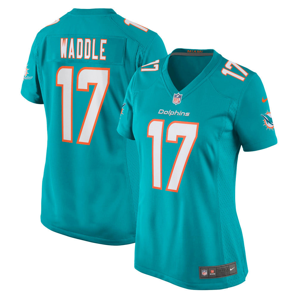 Women's Miami Dolphins Jaylen Waddle Game Player Jersey Aqua